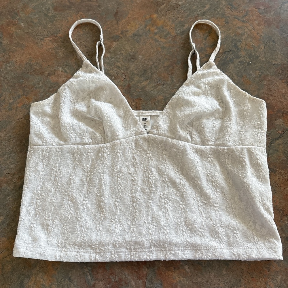 BP White Lace Camisole Top